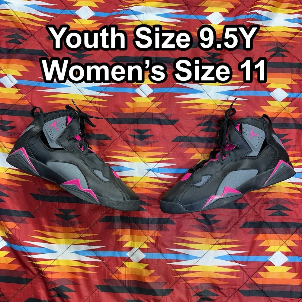 Air Jordan True Flight Grey Pink Athletic Shoes 342774-009 Youth 9.5Y Women’s 11